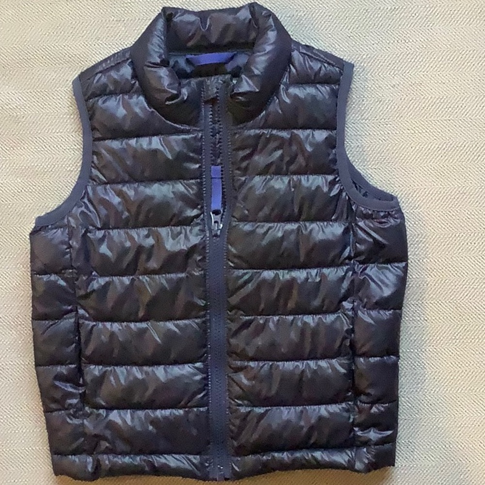 Primary Navy Kids Puffer Vest (4-5)